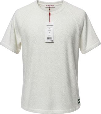 Orlebar Brown Mens Roche Longer Pile Towelling Tee In White Sand