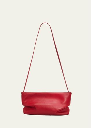 Aesther Ekme Nina Slouchy Leather Clutch Bag
