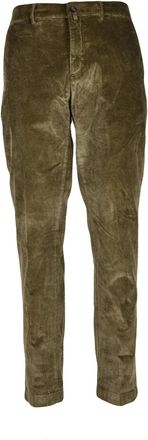 Siviglia Chino Trousers with Slim Silhouette and Subtle Corduroy Texture
