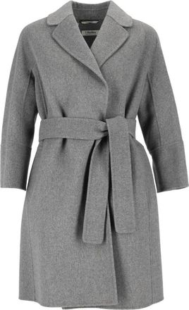 Max Mara Arona Mantel - Dames - Mantels - Grijs - Maat: XS Zijde
