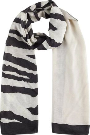 Patrizia Pepe Modale sjaal met grafische print - Dames - Sjaals - Wit - ONE Size - Accessoires
