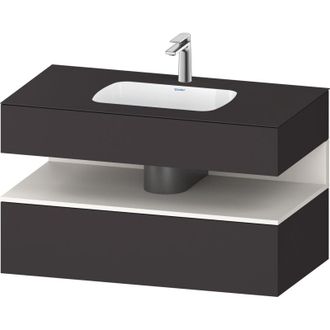 Duravit Qatego Lavabo Encastrado Con Base De Lavabo Consola, - Duravit