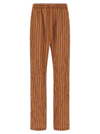 Dolce & Gabbana Brown Stripes Vanity Trousers