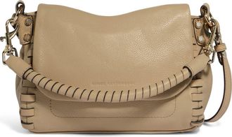 Aim&eacute;e Mini Zen Leather Crossbody Bag in Camel at Nordstrom
