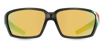 Salice 008 ITA NERO/RW GIALLO Mens Sunglasses Black Size 60