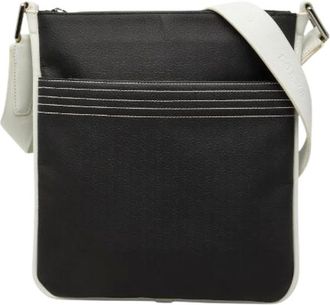Loewe Pre-owned Repeat Anagram Leather PVC Shoulder Bag - - Pre-owned - Donna - Nero - ONE SIZE