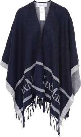 Max Mara Jassen, Dames, Blauw, ONE Size, Wol, Pirania Wol Kaap