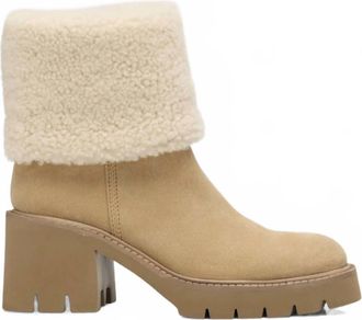 Pedro Garcia Womens Zarela Suede Boots In Alpaca Castoro Shierling