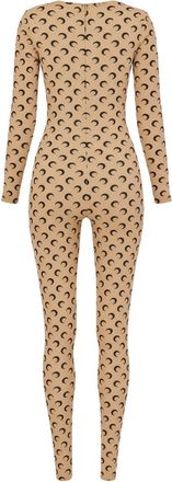 Marine Serre Suit Moon Jumpsuit - Beige