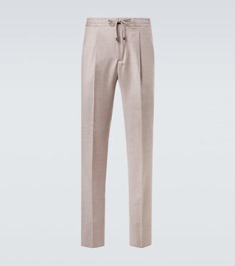 Slowear Virgin wool flannel slim pants