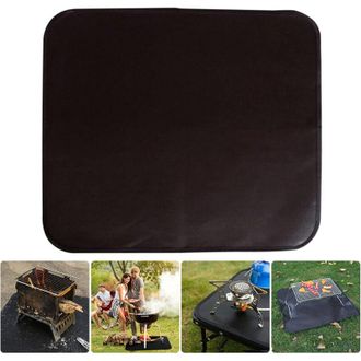 OEM Alfombrilla Protectora De Suelo De 45x37 Cm, Alfombrilla Para Chimenea, Alfombrilla Ign&iacute;fuga Para Barbacoa, Alfombrilla Protectora Para Fogata, Protec