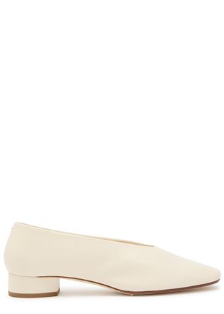 Aeyde Aeyde Delia 20 Leather Pumps - Cream