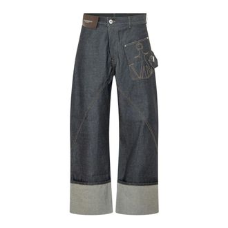 J.W.Anderson Twisted Workwear Jeans - male - JW Anderson - Loose Fit Jeans - Blue - W34 - Jeans