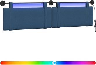 vidaXL Cabecero Colgante Azul Tela Vidaxl
