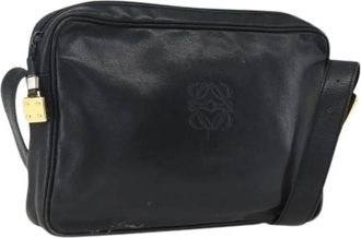 Loewe Pre-owned Leren Schoudertas - Dames - Vintage Schoudertas - Zwart - ONE Size - Leer - Vintage