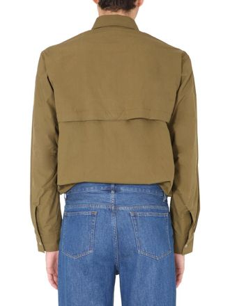 Kenzo 100% Cotton Oversize Shirt - Brown