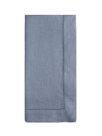 Anaya with Love Linen Hemstitch Napkin Set in Chambray Blue at Nordstrom
