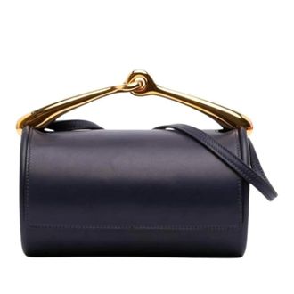 Herm&egrave;s Pre-owned Vintage Satchel - Dames - Pre-owned - Blauw - Maat: ONE Size Leer