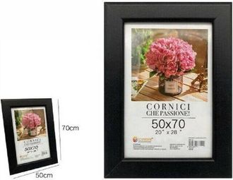 Trade Shop Trade Shop - Cornice Portafoto Porta Foto Fotografia Quadri Tele Poster 50 X 70 Cm Nera 68659
