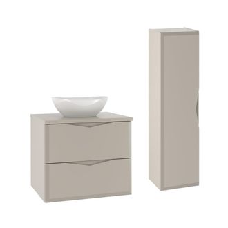 Petits Meubles Set de muebles con lavabo y columna estratificado 60.6cm