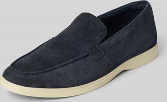 Clarks Slipper aus beschichtetem Leder Modell Torford Easy in Marine, Gr&ouml;&szlig;e 41