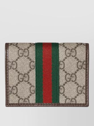 Gucci compact wallet monogram pattern leather accessory