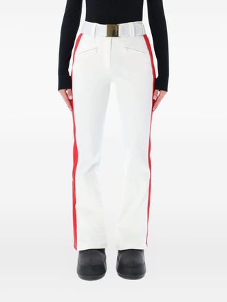 Goldbergh Roccia side-stripe ski trousers - women - Polyamide/Elastane - 40 - White