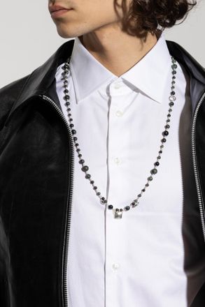 Isabel Marant Necklace With Stones, Mens, Silver
