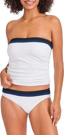 Tommy Bahama Island Cays Colorblock Bandini Swim Top in White at Nordstrom, Size X-Small