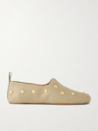 Chlo&eacute; Ballerine In Pelle Con Decorazioni Rita - Crema