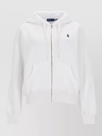 Polo Ralph Lauren zip hoodie logo front kangaroo pocket