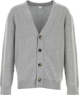 Bottega Veneta Grey Cashmere Cardigan