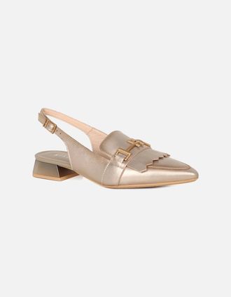 Hispanitas Womens Dali Womens Open Court Shoes - Gold - Size: 4