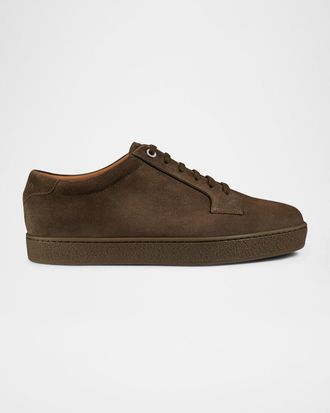 John Lobb Men & apos;s Molton Suede Low-Top Sneakers