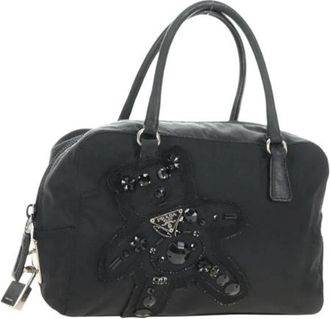 Prada Pre-owned Nylon Handbag - Dames - Vintage Handtas - Zwart - ONE Size - Nylon - Vintage