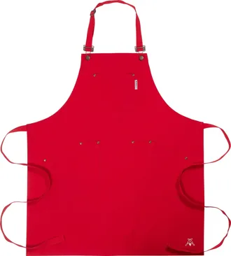 KAF Home Cat Cora Stain Proof Adjustable Chefs Apron, 28 x 36-Inch