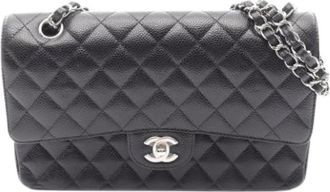 Chanel Pre-owned Vintage Shoulder Bag - Dames - Vintage Schoudertas - Zwart - ONE Size - Leer - Vintage