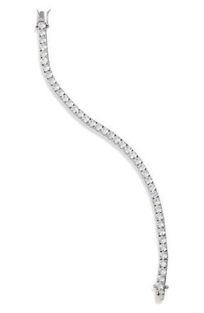 Savvy Cie Jewels 14K Gold Plated Cubic Zirconia Tennis Bracelet in White at Nordstrom Rack