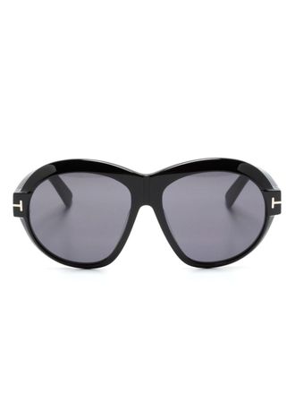 Tom Ford Eyewear Inger zonnebril met oversized montuur - Zwart