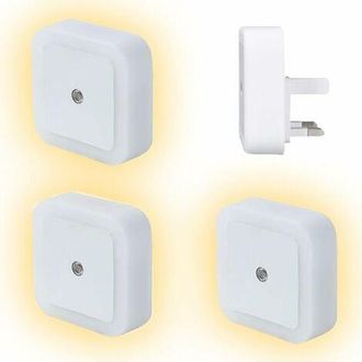 OEM [juego De 6] Luz Nocturna Enchufable Para Ni&ntilde;os - Luz Nocturna Led Con Sensor Autom&aacute;tico De D&iacute;a/noche Para Enchufar A La Pared