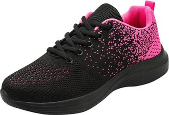 Generic Womens Orthopedic Walking Trainers Women Wide Fit Plantar Fasciitis Shoes Women Sports Shoes Fashionable New Pattern Color Blocking Mesh Breathable Fl