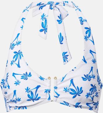 Heidi Klein Top bikini Palm Beach con stampa