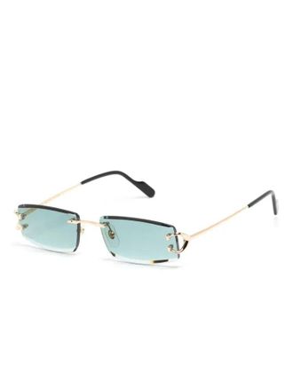 Cartier CT0465S Rimless Sunglasses - Gold
