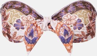 Alexandra Miro Savannah printed bandeau bikini top
