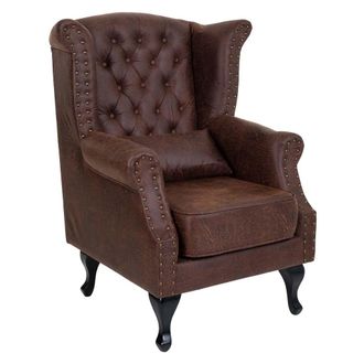 Wanderlust Deco Wanderlust Deco - Sill&oacute;n De Polipiel Marr&oacute;n 84x84x86