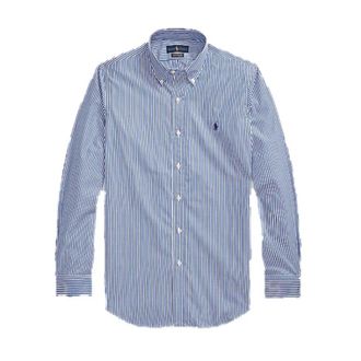 Ralph Lauren Casual Shirts, male, Blue, XL, Sporty Long Sleeve Shirt