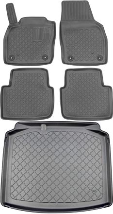 OEM Skoda Scala Hatchback Desde Abril De 2019. Juego De Alfombrillas Para Coche Y Maletero