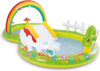 Intex Piscina Hinchable Infantil Con Tobog&aacute;n 290x180x104cm