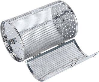 OEM Cesta Para Parrilla De Acero Inoxidable Con Tambor Giratorio - 18 X 12 Cm - Plateada
