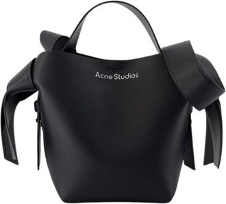 Acne Studios Musubi Mini Schoudertas - Dames - Handtassen - Zwart - ONE Size - Leer - Tassen